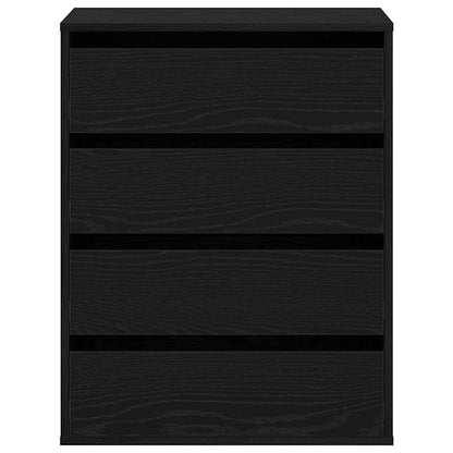 Kommode Schwarze Eiche 60 x 41 x 76 cm Holzwerkstoff