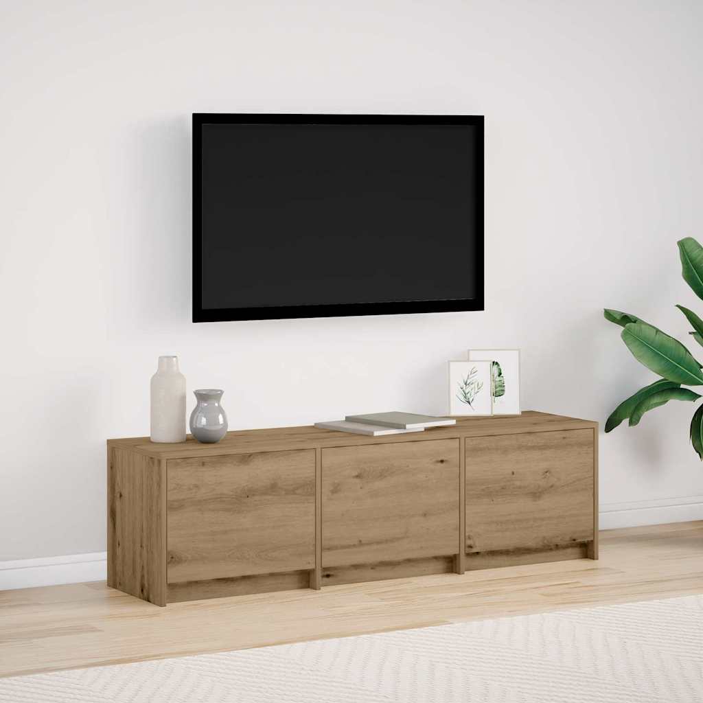 TV-Schrank Eiche handwerklich 140 x 34 x 40 cm Holzwerkstoff