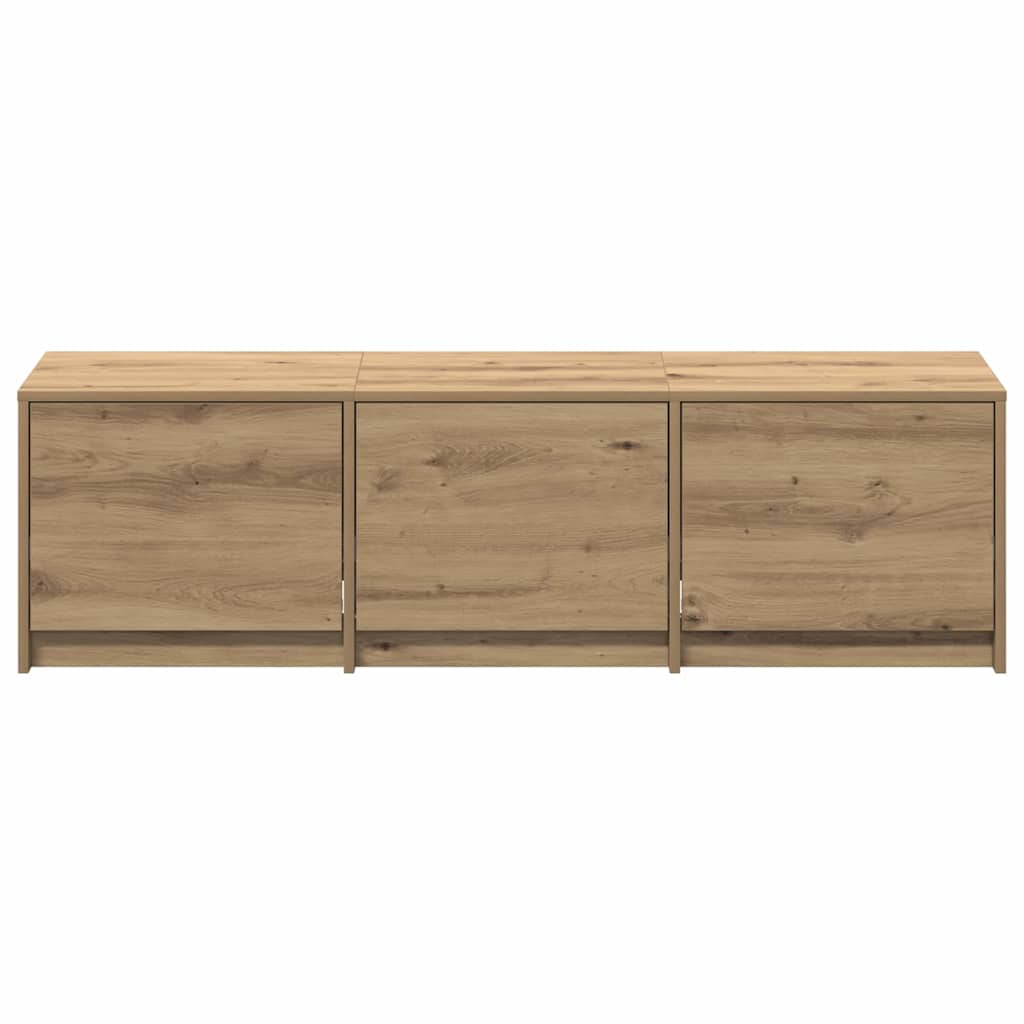 TV-Schrank Eiche handwerklich 140 x 34 x 40 cm Holzwerkstoff