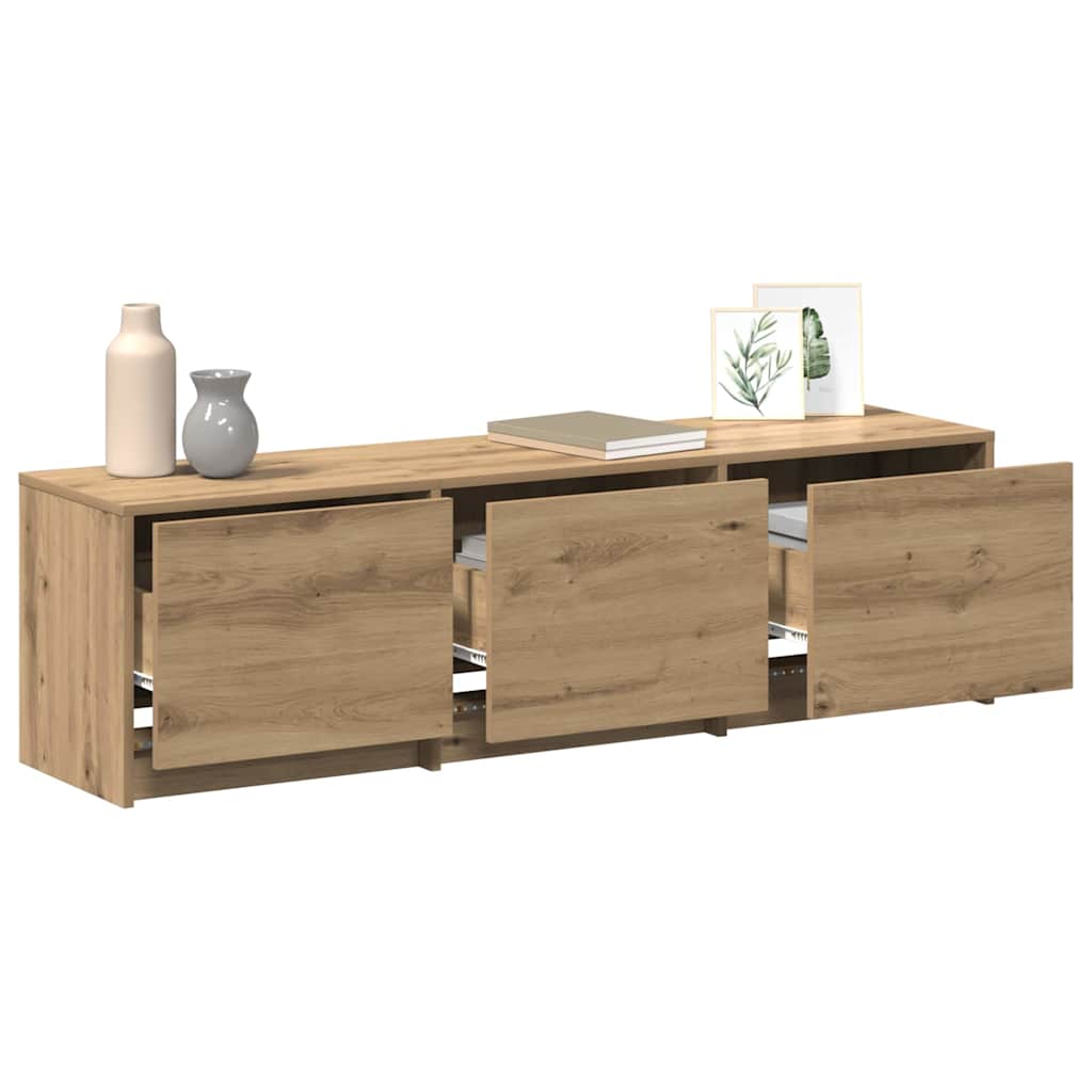 TV-Schrank Eiche handwerklich 140 x 34 x 40 cm Holzwerkstoff
