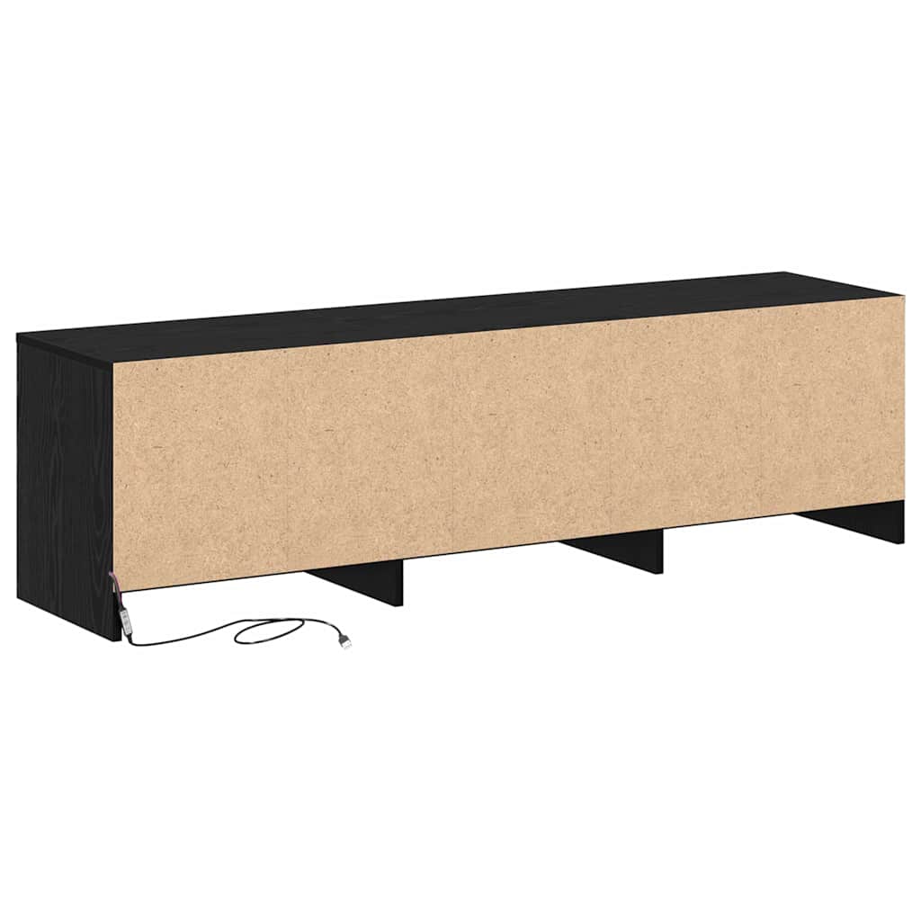 TV-Schrank Schwarze Eiche 140 x 34 x 40 cm Holzwerkstoff