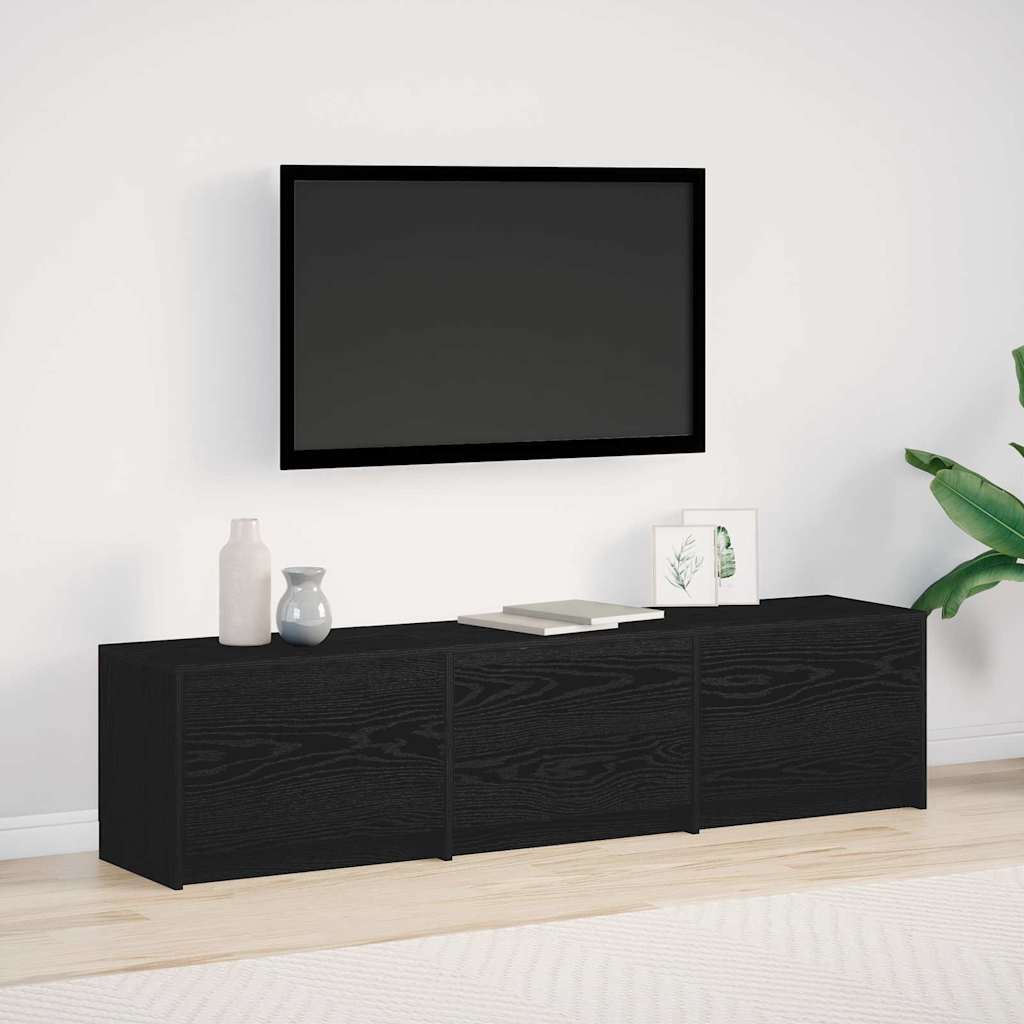 TV-Schrank Schwarze Eiche 162,5 x 34 x 40 cm Holzwerkstoff