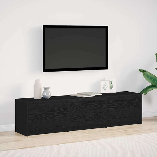 TV-Schrank Schwarze Eiche 162,5 x 34 x 40 cm Holzwerkstoff