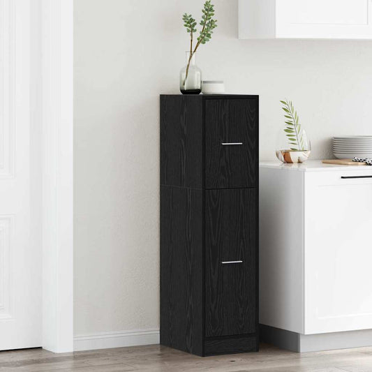 Apothekerschrank Schwarze Eiche 30 x 41 x 118 cm Holzwerkstoff