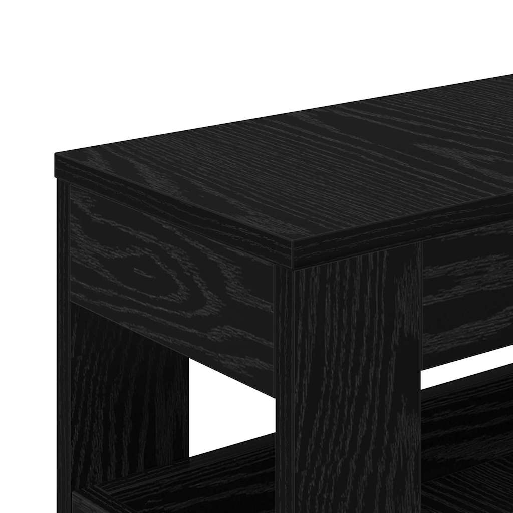 Schmaler Badezimmer-Schrank Schwarze Eiche 65 x 23 x 87 cm