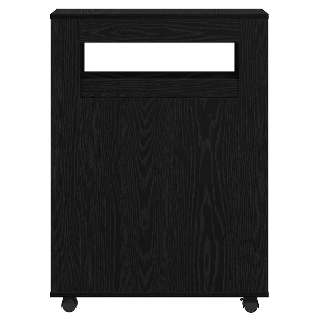 Schmaler Badezimmer-Schrank Schwarze Eiche 65 x 23 x 87 cm