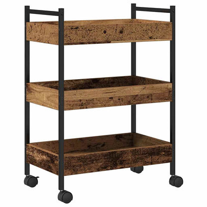 Küchentrolley Altholz 50 x 30 x 70 cm Holzwerkstoff