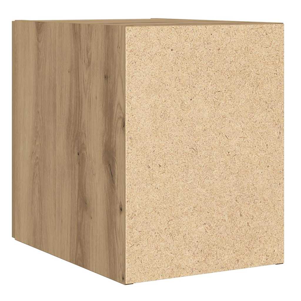 Wandregal Handgefertigte Eiche 30x42,5x40 cm Massivholz