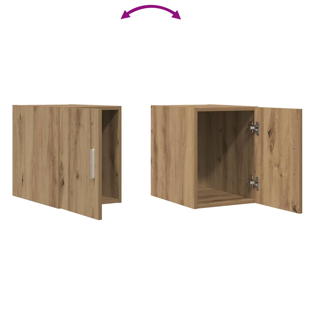 Wandregal Handgefertigte Eiche 30x42,5x40 cm Massivholz