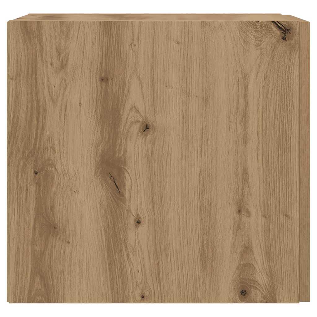 Wandregal Handgefertigte Eiche 30x42,5x40 cm Massivholz