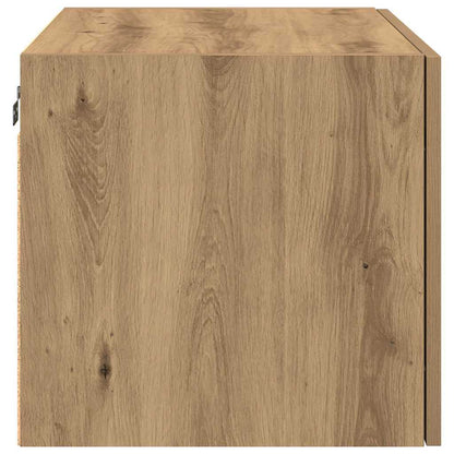 Wandschrank Eiche handwerklich 70 x 42,5 x 40 cm Holzwerkstoff