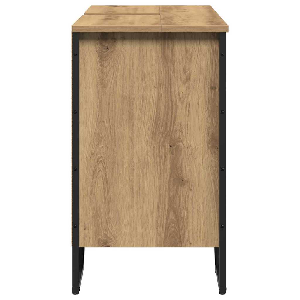 Waschbeckenschrank Artisan-Eiche 91 x 35 x 60 cm Holzwerkstoff