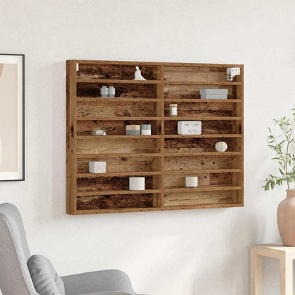 Vitrinenschrank Altholz 100 x 8.5 x 75 cm Holzwerkstoff