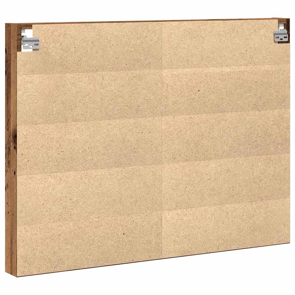 Vitrinenschrank Altholz 100 x 8.5 x 75 cm Holzwerkstoff