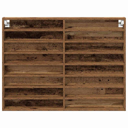 Vitrinenschrank Altholz 100 x 8.5 x 75 cm Holzwerkstoff