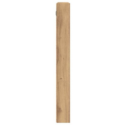 Vitrinenschrank mit Regal Eiche handwerklich 100 x 8.5 x 75 cm