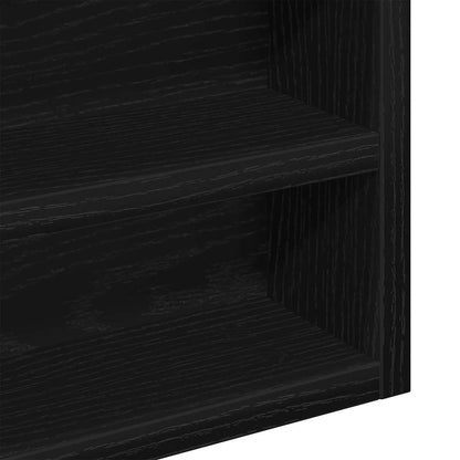 Vitrinenschrank Schwarze Eiche 100 x 8.5 x 75 cm Holzwerkstoff