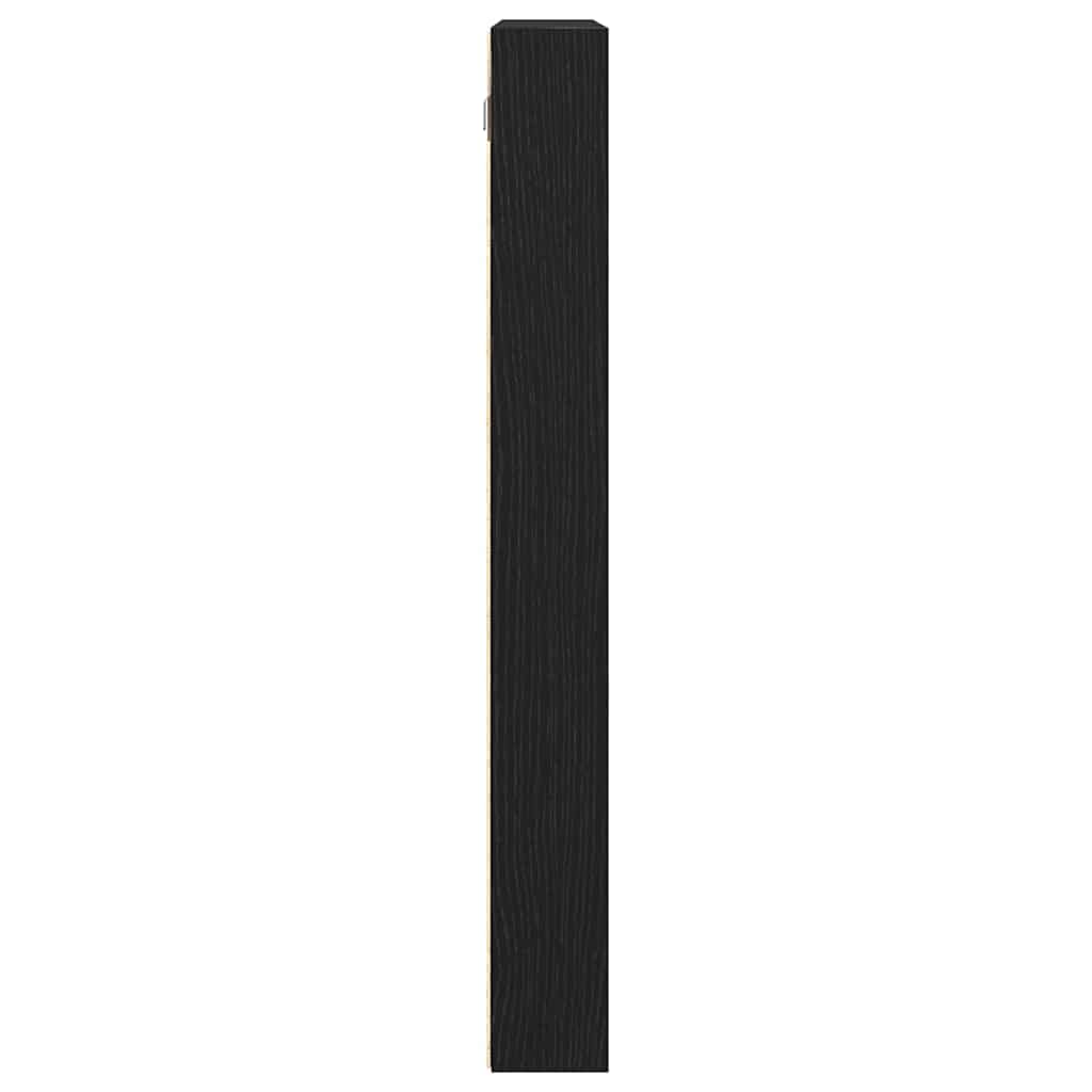 Vitrinenschrank Schwarze Eiche 100 x 8.5 x 75 cm Holzwerkstoff