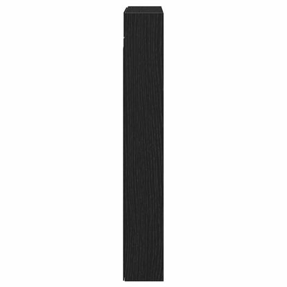 Vitrinenschrank Schwarze Eiche 60 x 8.5 x 58 cm Holzwerkstoff