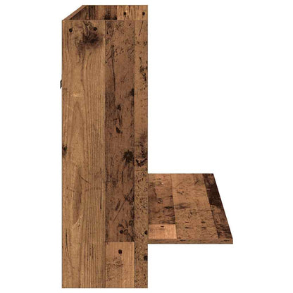 Wandtisch mit Regal Altholz 105 x 48 x 75 cm Holzwerkstoff