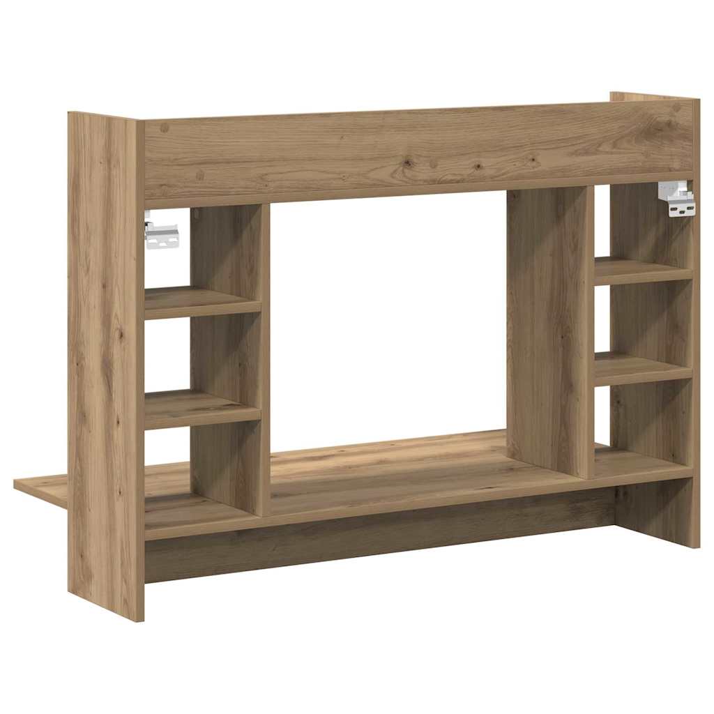 Wandtisch Eiche handwerklich 105 x 48 x 75 cm Holzwerkstoff