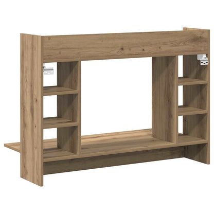 Wandtisch Eiche handwerklich 105 x 48 x 75 cm Holzwerkstoff
