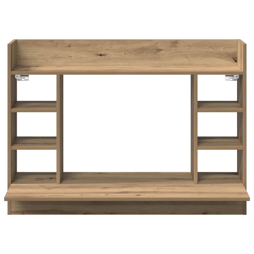 Wandtisch Eiche handwerklich 105 x 48 x 75 cm Holzwerkstoff