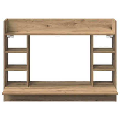 Wandtisch Eiche handwerklich 105 x 48 x 75 cm Holzwerkstoff