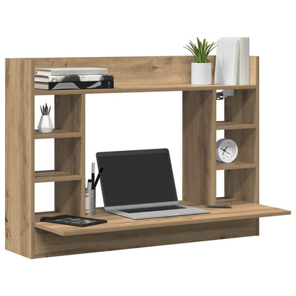 Wandtisch Eiche handwerklich 105 x 48 x 75 cm Holzwerkstoff