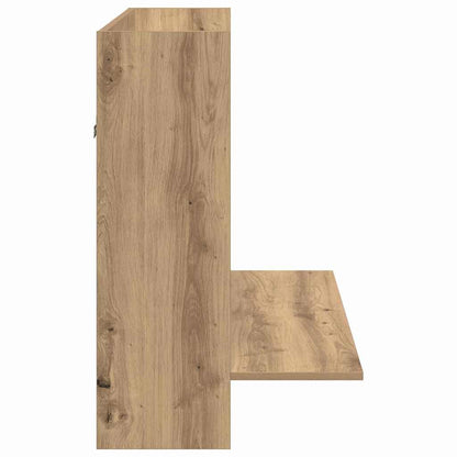 Wandtisch Eiche handwerklich 105 x 48 x 75 cm Holzwerkstoff