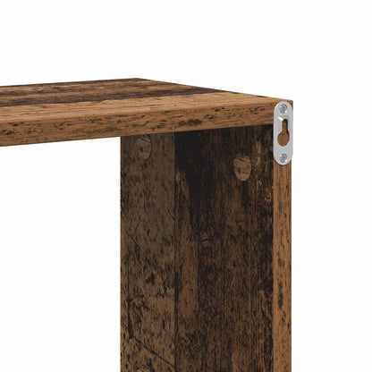 Wandregal mit Regal Altholz 100 x 20 x 53 cm Holzwerkstoff