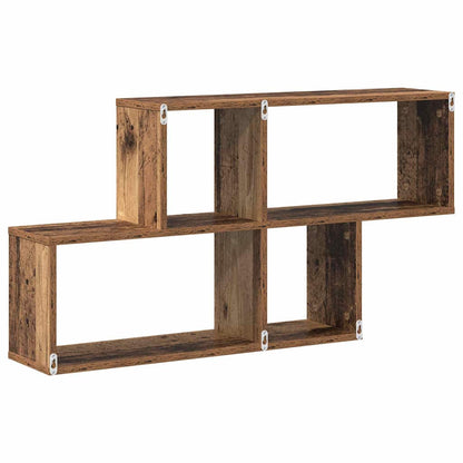 Wandregal mit Regal Altholz 100 x 20 x 53 cm Holzwerkstoff