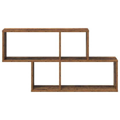 Wandregal mit Regal Altholz 100 x 20 x 53 cm Holzwerkstoff