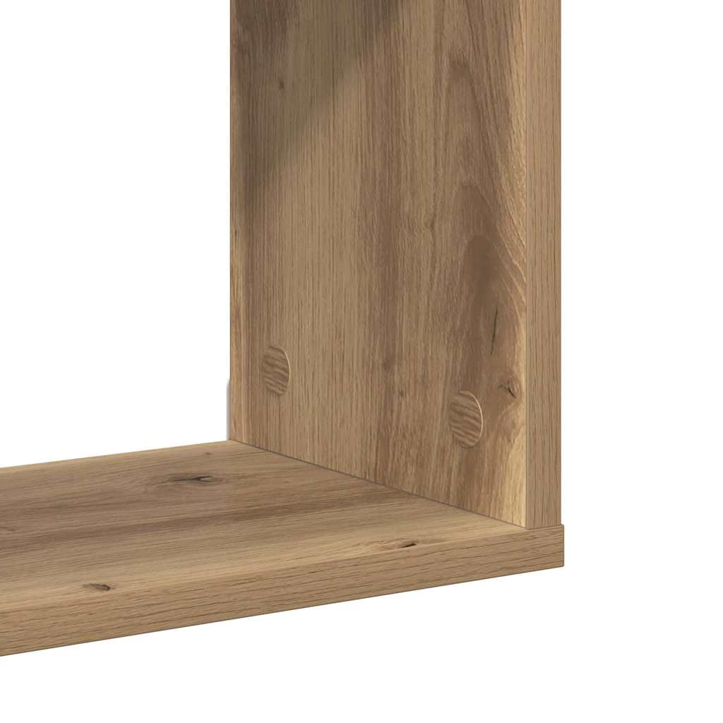 Wandregal Eiche handwerklich 100 x 20 x 53 cm Holzwerkstoff