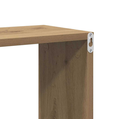 Wandregal Eiche handwerklich 100 x 20 x 53 cm Holzwerkstoff