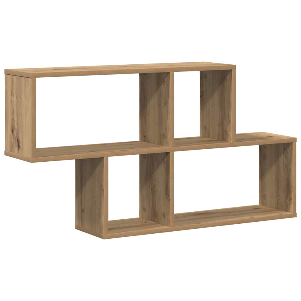 Wandregal Eiche handwerklich 100 x 20 x 53 cm Holzwerkstoff