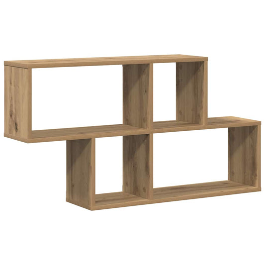 Wandregal Eiche handwerklich 100 x 20 x 53 cm Holzwerkstoff