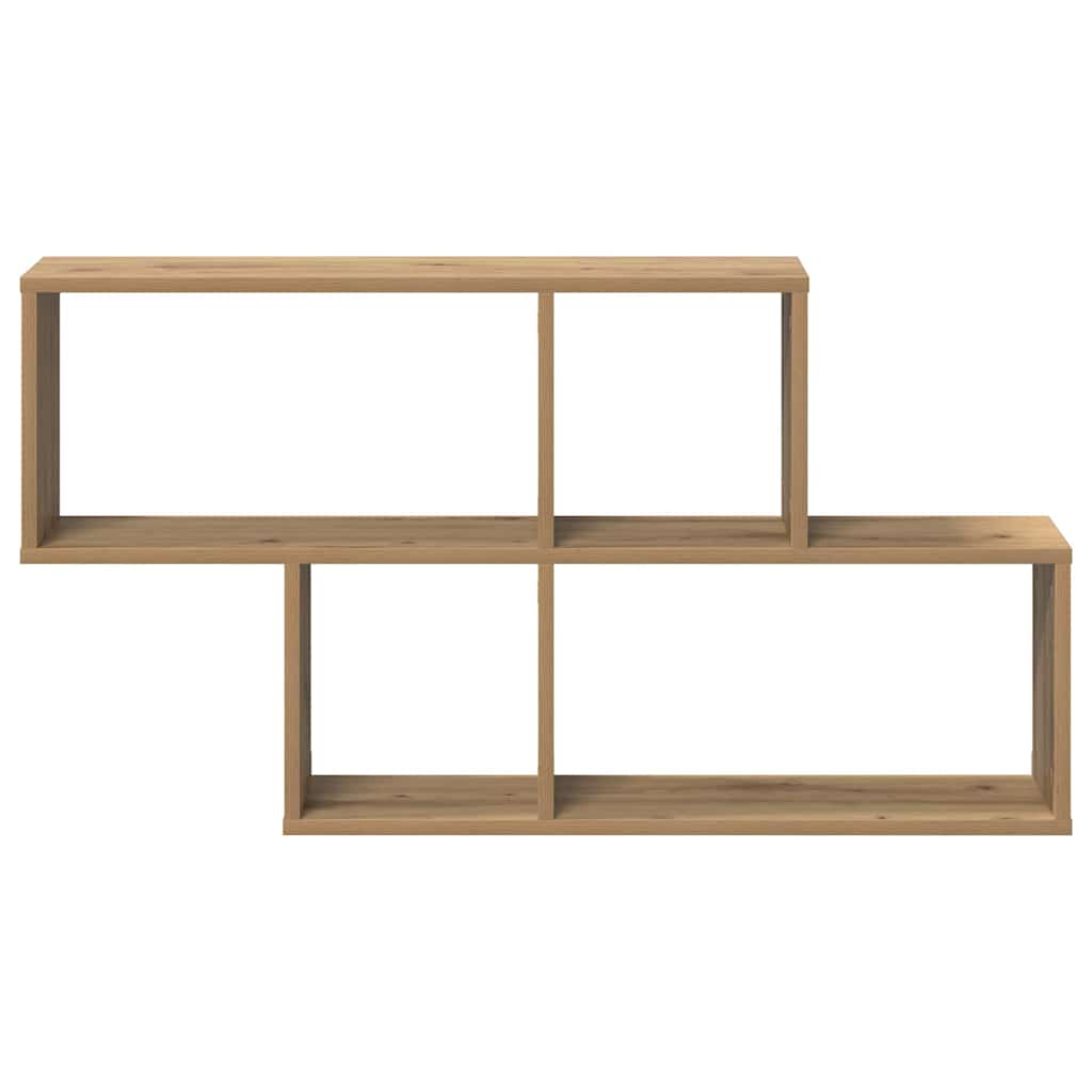 Wandregal Eiche handwerklich 100 x 20 x 53 cm Holzwerkstoff