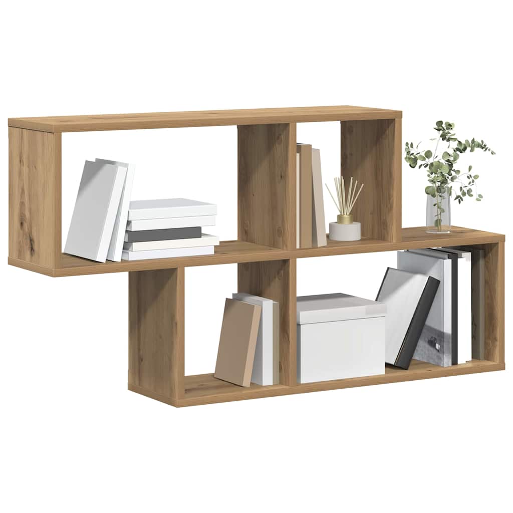 Wandregal Eiche handwerklich 100 x 20 x 53 cm Holzwerkstoff
