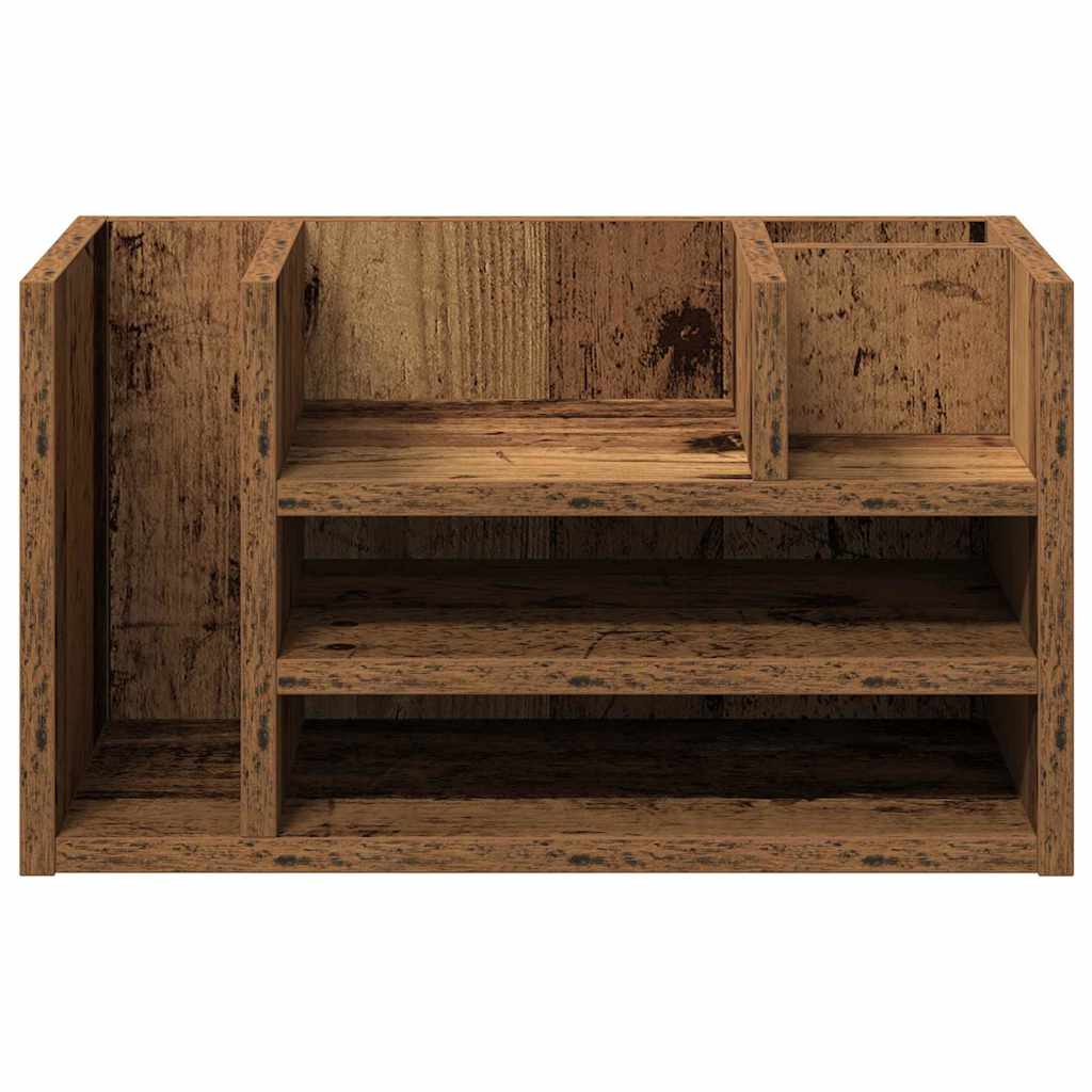 Schreibtisch Organizer Eiche handwerklich 44.5 x 24 x 25 cm