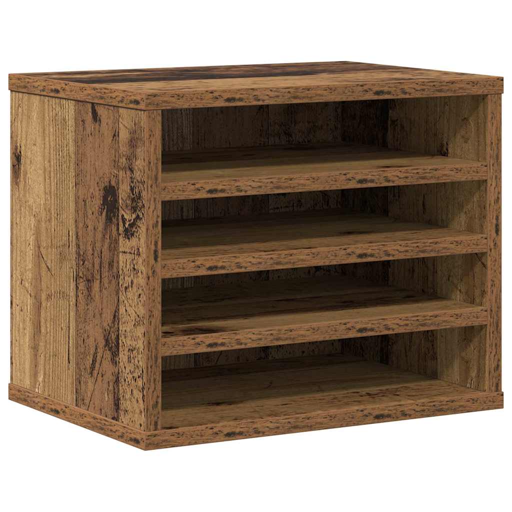 Schreibtisch Organizer Altholz 36 x 26 x 29.5 cm Holzwerkstoff