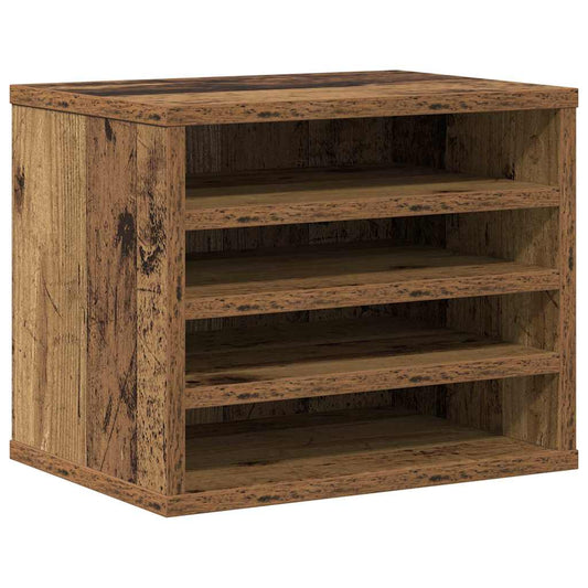 Schreibtisch Organizer Altholz 36 x 26 x 29.5 cm Holzwerkstoff