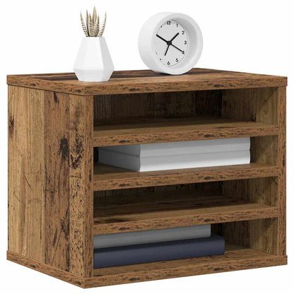 Schreibtisch Organizer Altholz 36 x 26 x 29.5 cm Holzwerkstoff