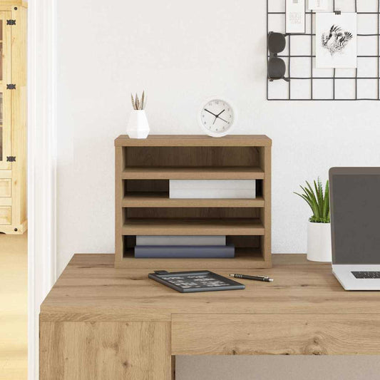 Schreibtisch Organizer Eiche handwerklich 36 x 26 x 29.5 cm