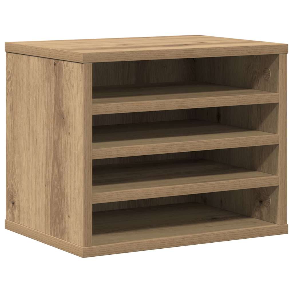 Schreibtisch Organizer Eiche handwerklich 36 x 26 x 29.5 cm