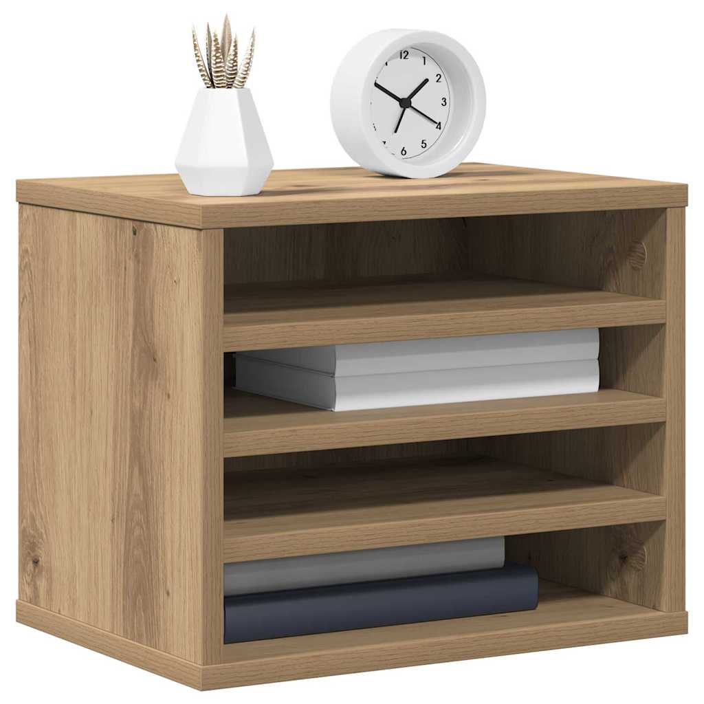 Schreibtisch Organizer Eiche handwerklich 36 x 26 x 29.5 cm