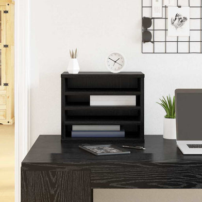 Schreibtisch Organizer Schwarze Eiche 36 x 26 x 29.5 cm