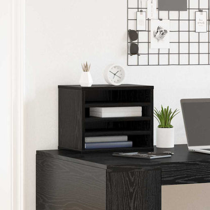 Schreibtisch Organizer Schwarze Eiche 36 x 26 x 29.5 cm
