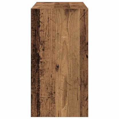 Badezimmerschrank mit Tür Altholz 63 x 29 x 55 cm Holzwerkstoff