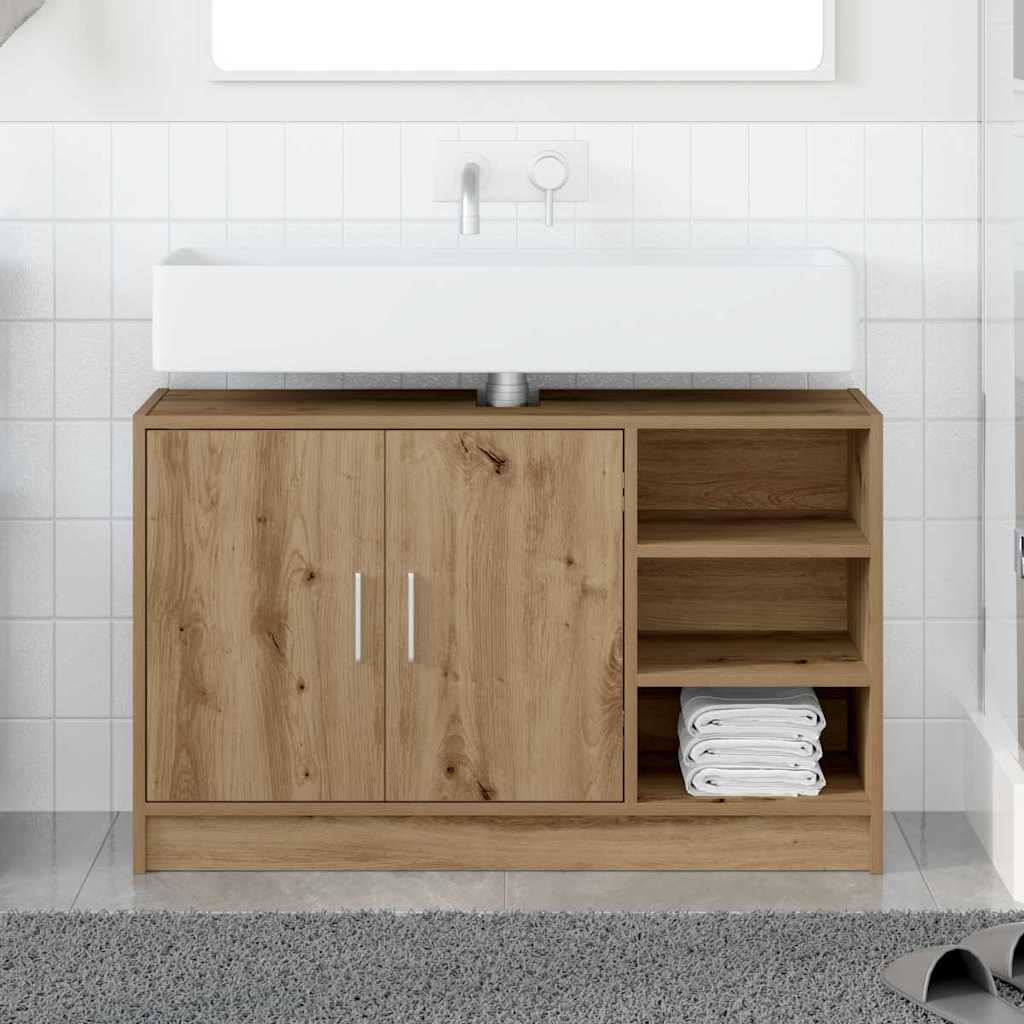 Badezimmerschrank Artisan-Eiche 90 x 29 x 55 cm Holzwerkstoff